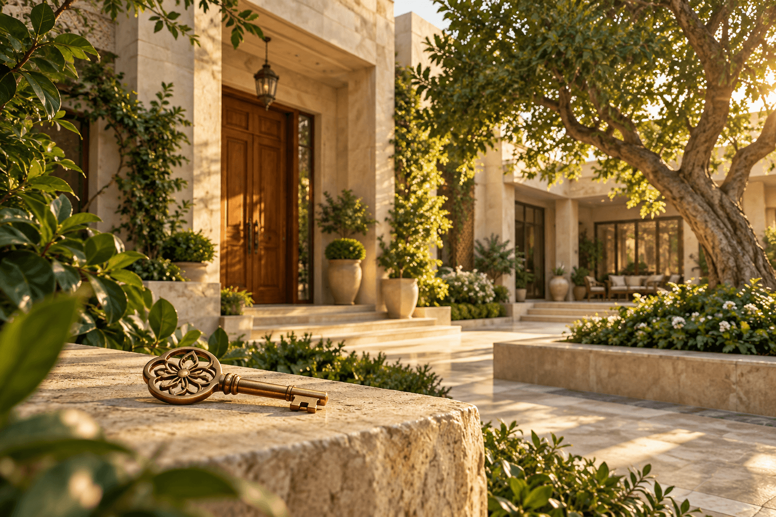 An inviting rental home and a brass key